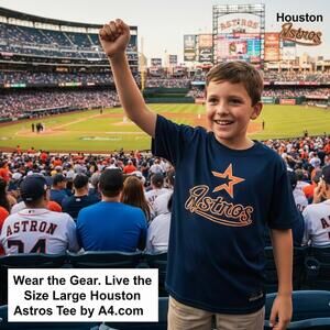 Houston Astros Youth T-Shirt Size Large